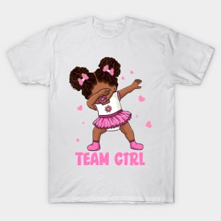 Team Girl Baby Announcement Gender Reveal Party Gift For Men Women T-Shirt